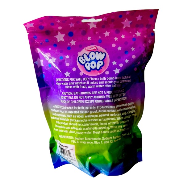 Charms Blow Pop Strawberry Lollipop Scented Bath Bombs 5 Count - Picture 5 of 10